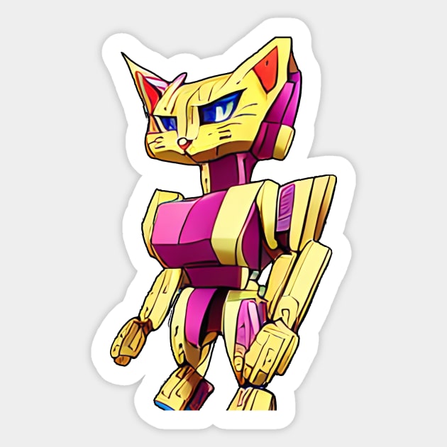 Cat mech Sticker by DarkwingDave